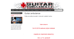 Desktop Screenshot of guitarambulance.cz