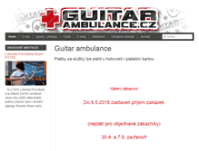 Tablet Screenshot of guitarambulance.cz